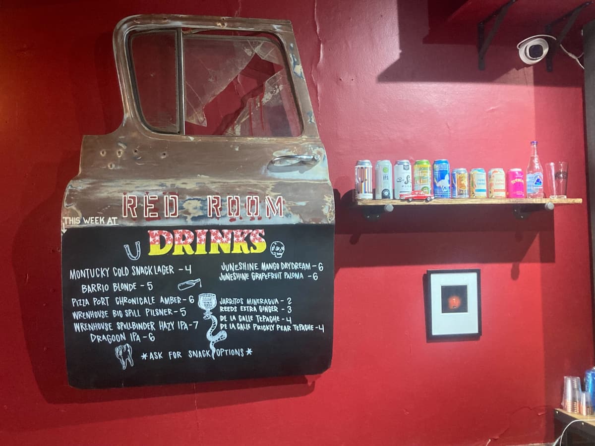Bar at Wooden Tooth Records (photo by Matt Sterner)