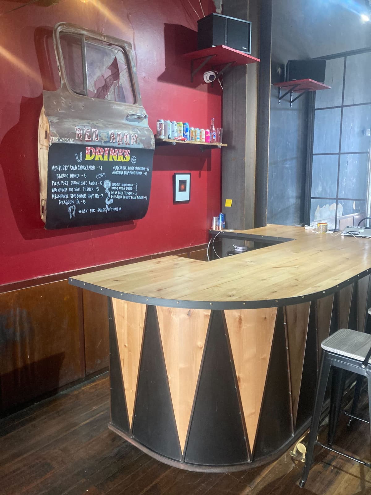 Bar at Wooden Tooth Records (photo by Matt Sterner)
