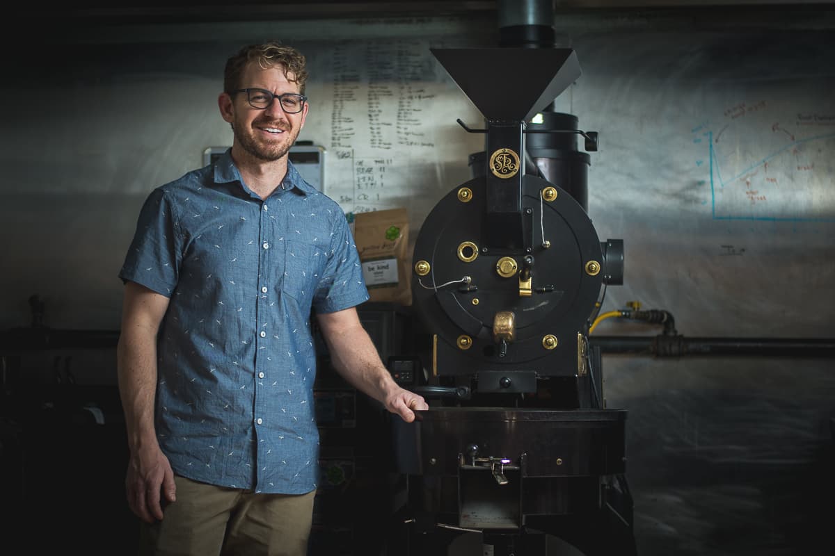 Yellow Brick Coffee roaster David Perreira (Credit: Jackie Tran)