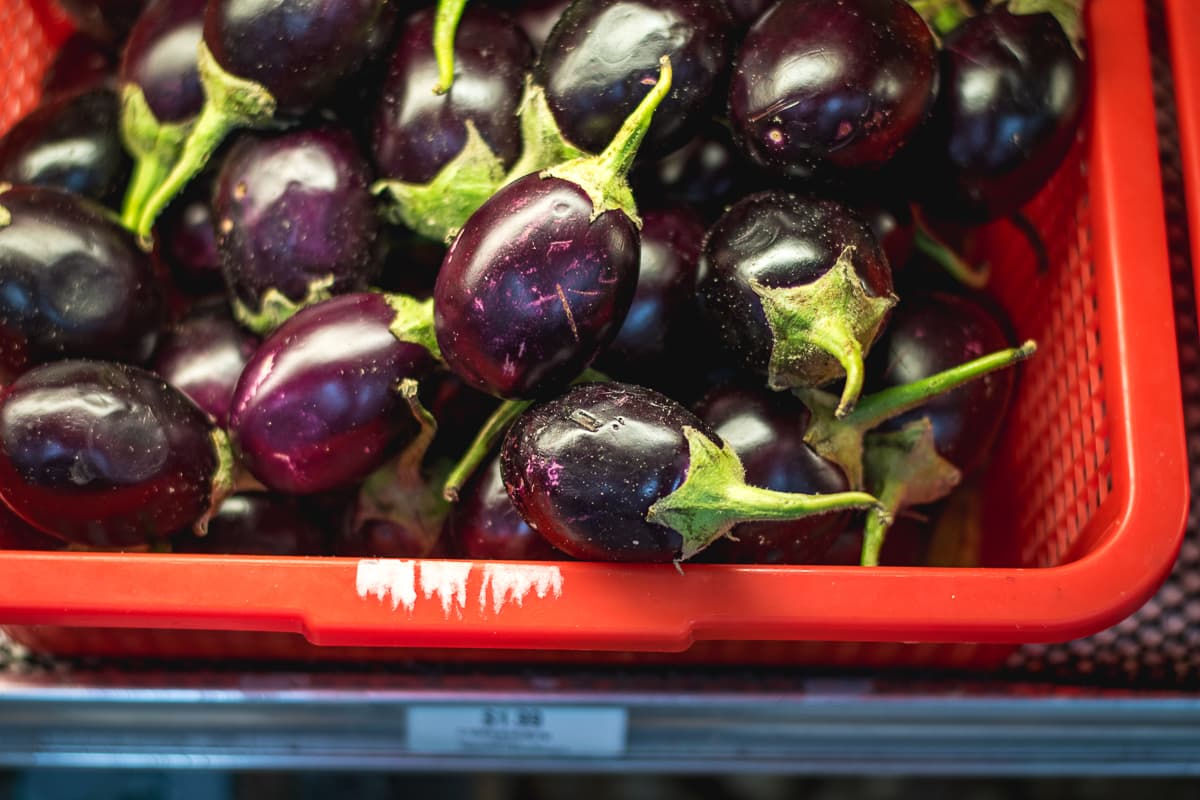 Indian eggplant at Yogi's Indian Café & Market (Credit: Jackie Tran)