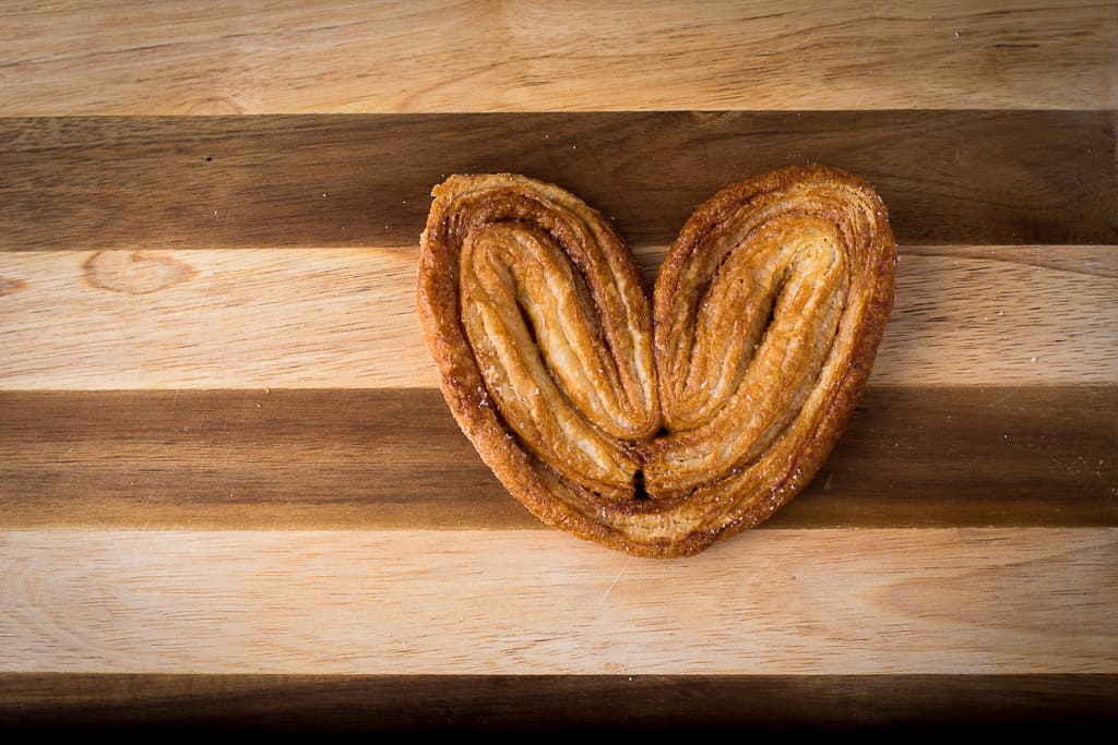 Oreja (elephant ear), a traditional flaky pastry resulting from French influence at La Estrella Bakery Inc. (Credit: Jackie Tran)
