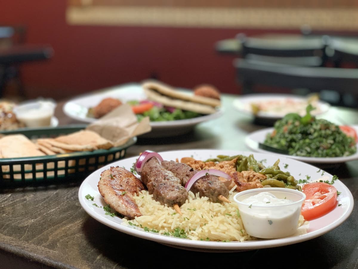 Grill Sampler Plate at Zayna Mediterranean