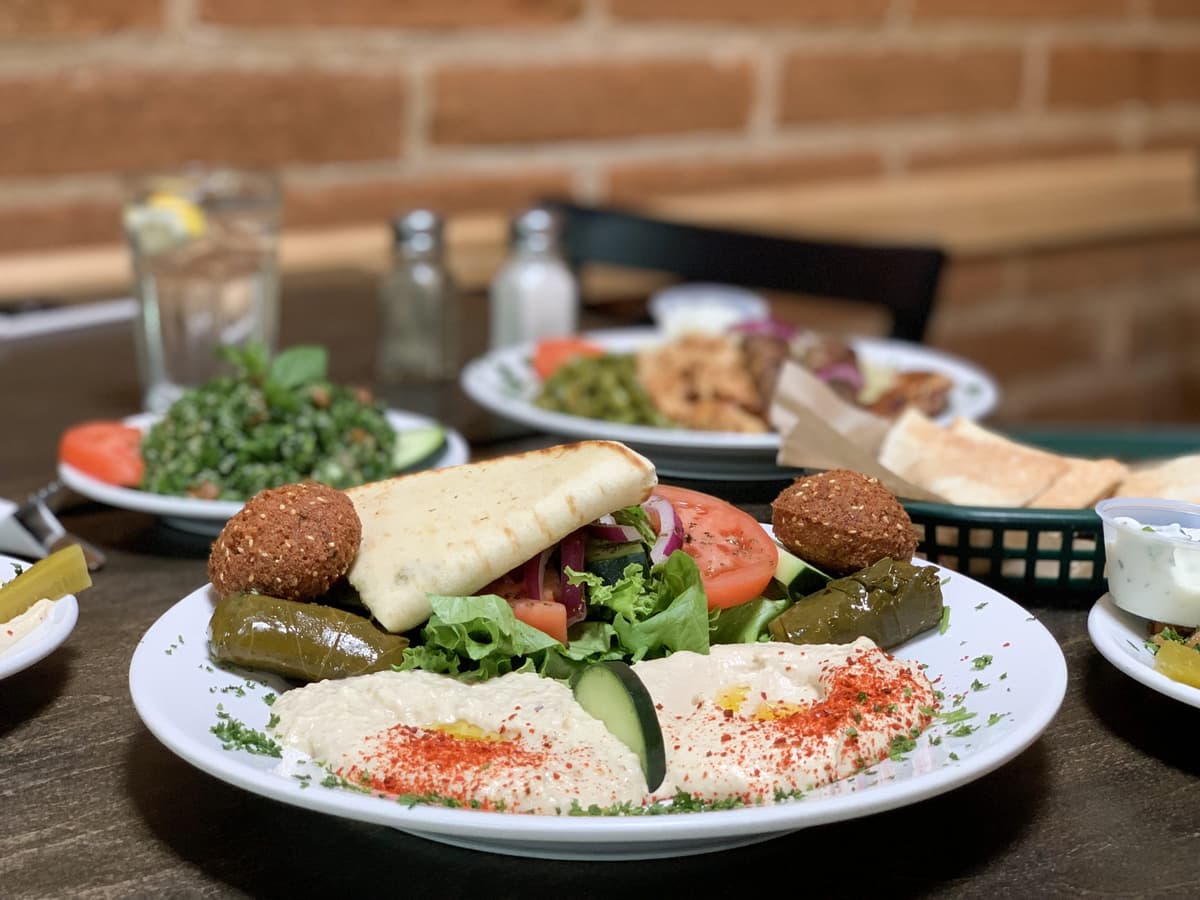 Vegetarian Plate at Zayna Mediterranean