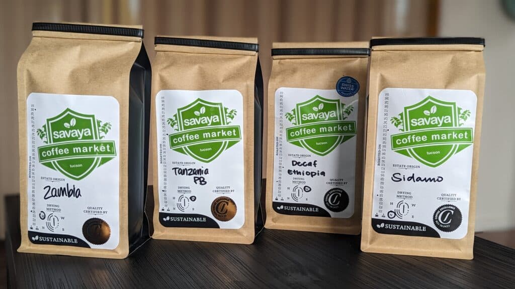 In collaboration with Savaya, whole-bean coffee originating from Africa is available for purchase at Zedamo (Photo by Topacio "Topaz" Servellon)