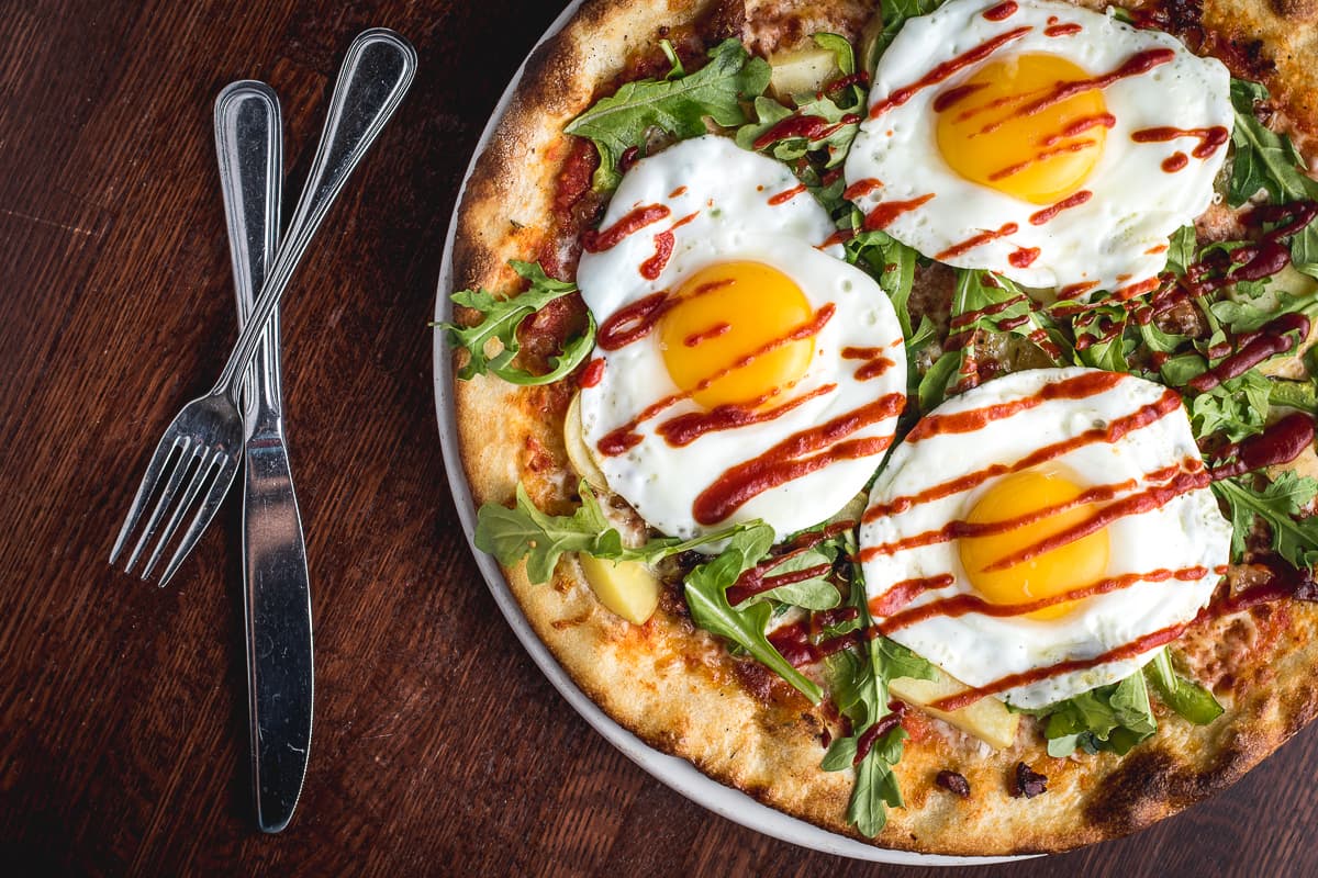Breakfast Pizza at Zona 78 (Credit: Jackie Tran)