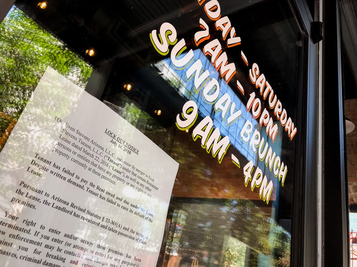 Even Stevens Sandwiches locked out of downtown space