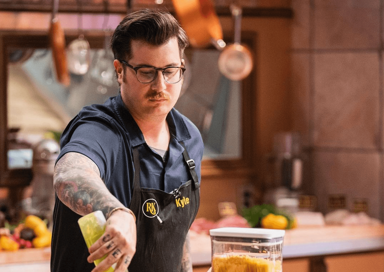 Chef Kyle Nottingham shows off his skills on the TBS TV show ‘Rat in the Kitchen’