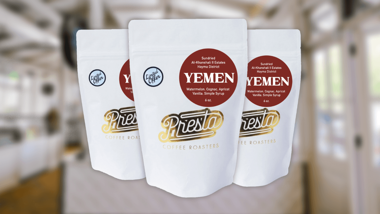 Get it while you can! Presta Coffee releases a new & very limited Yemen roast