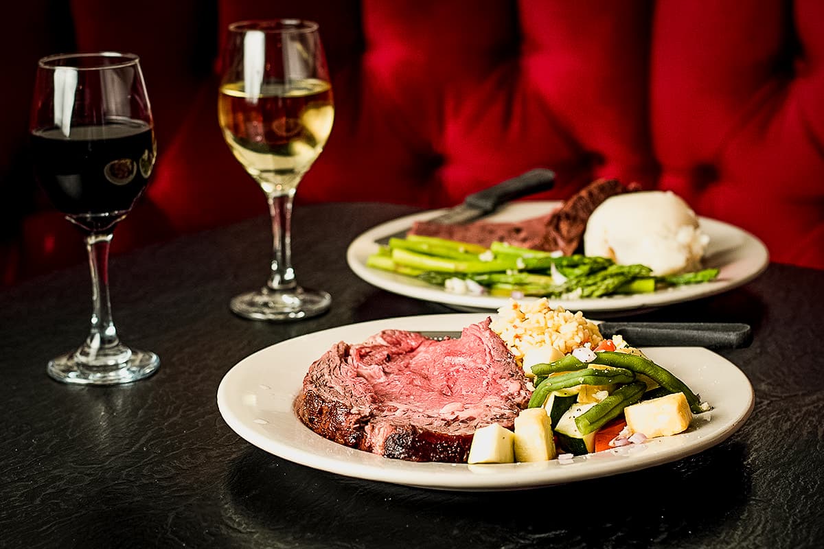 $38 Prime Rib Dinner for two at The Canyon’s Crown