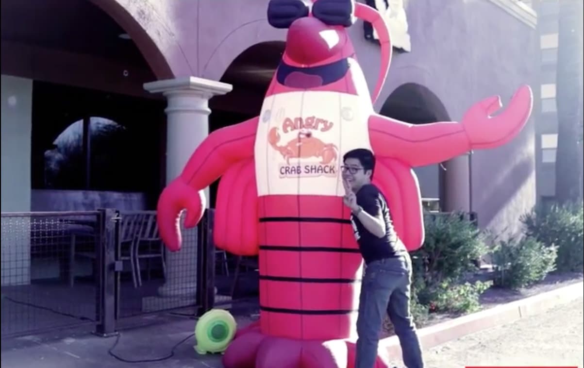 VIDEO: Jackie Tran subjects himself to Angry Crab’s Carolina Reaper hot sauce
