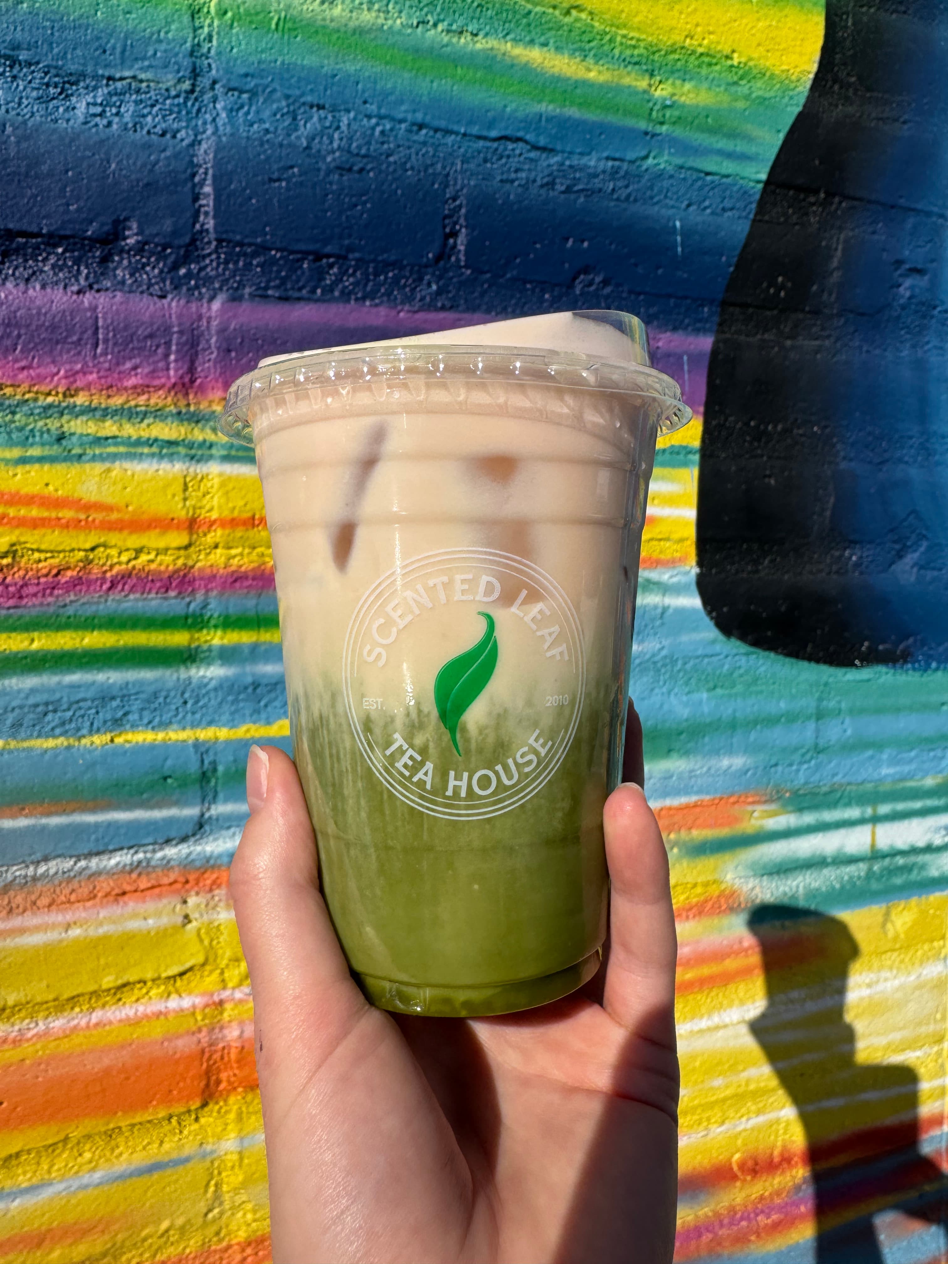 Strawberries and Cream Matcha Latté