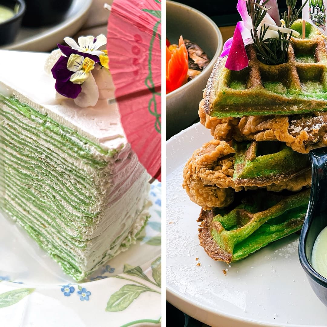 Fried Chicken & Pandan Waffle