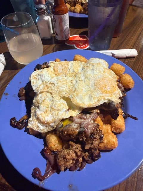 Shmalex - Tot Breakfast Bowl with Meatloaf and Eggs