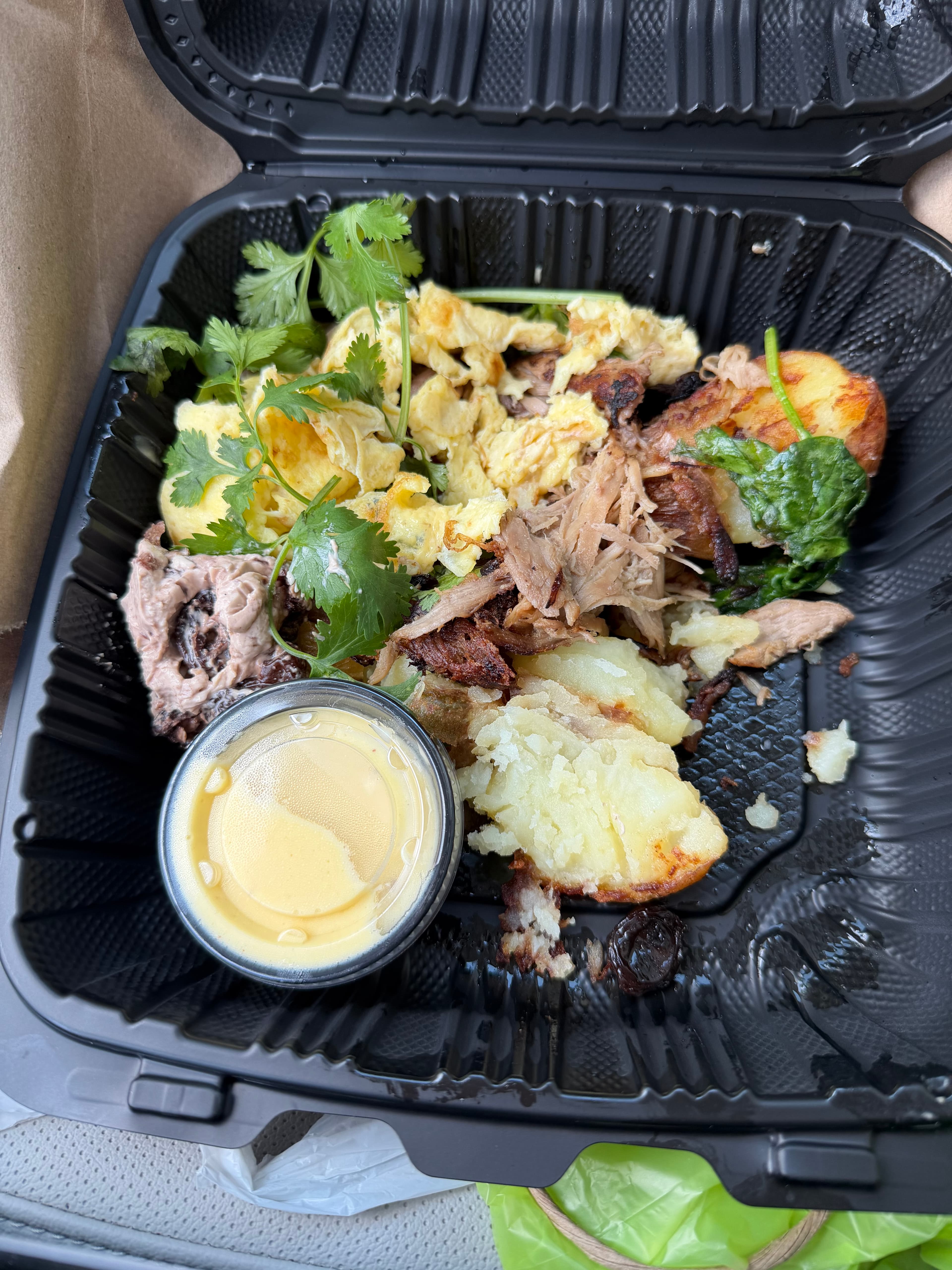 Cast Iron Duck Confit with Eggs and Home Fries