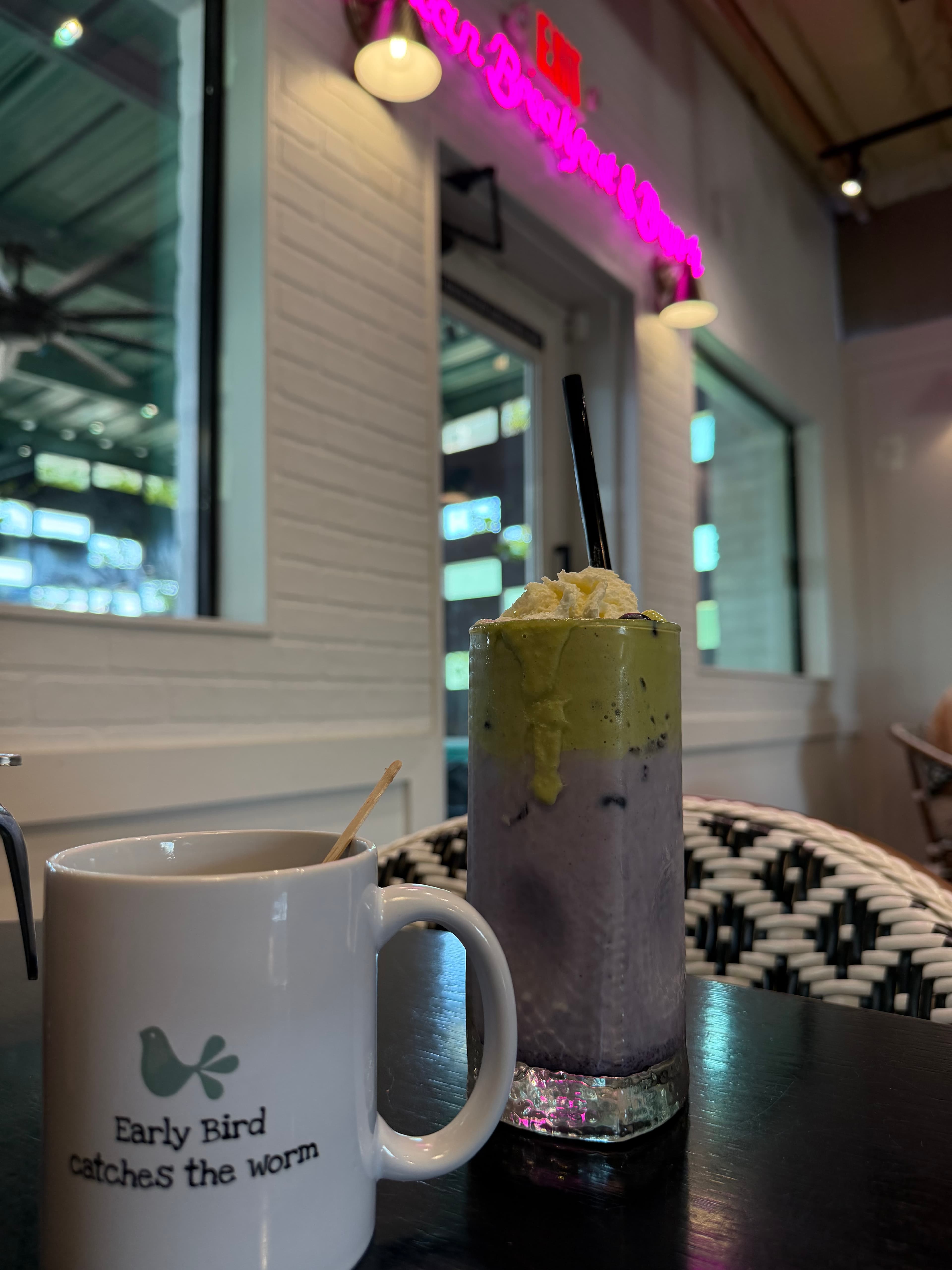 Iced Blueberry Matcha Smoothie