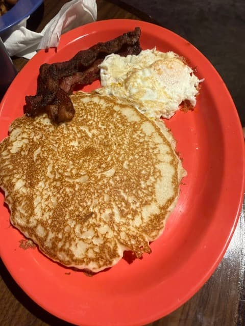 Pancakes, Eggs and Bacon