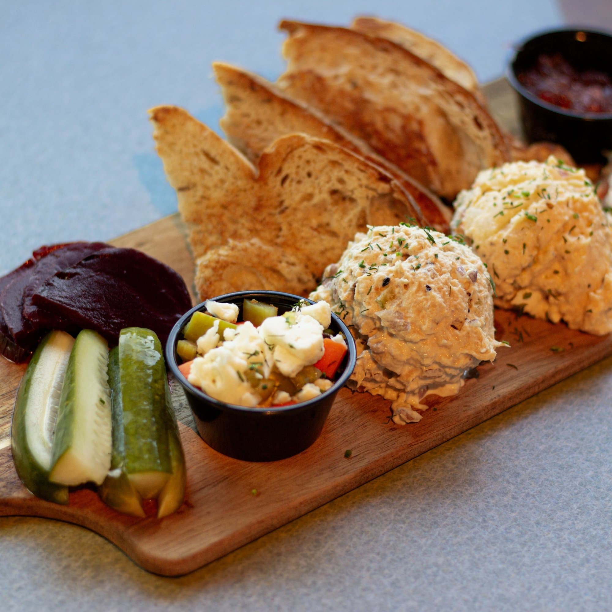 Appetizing Board with Tuna Salad