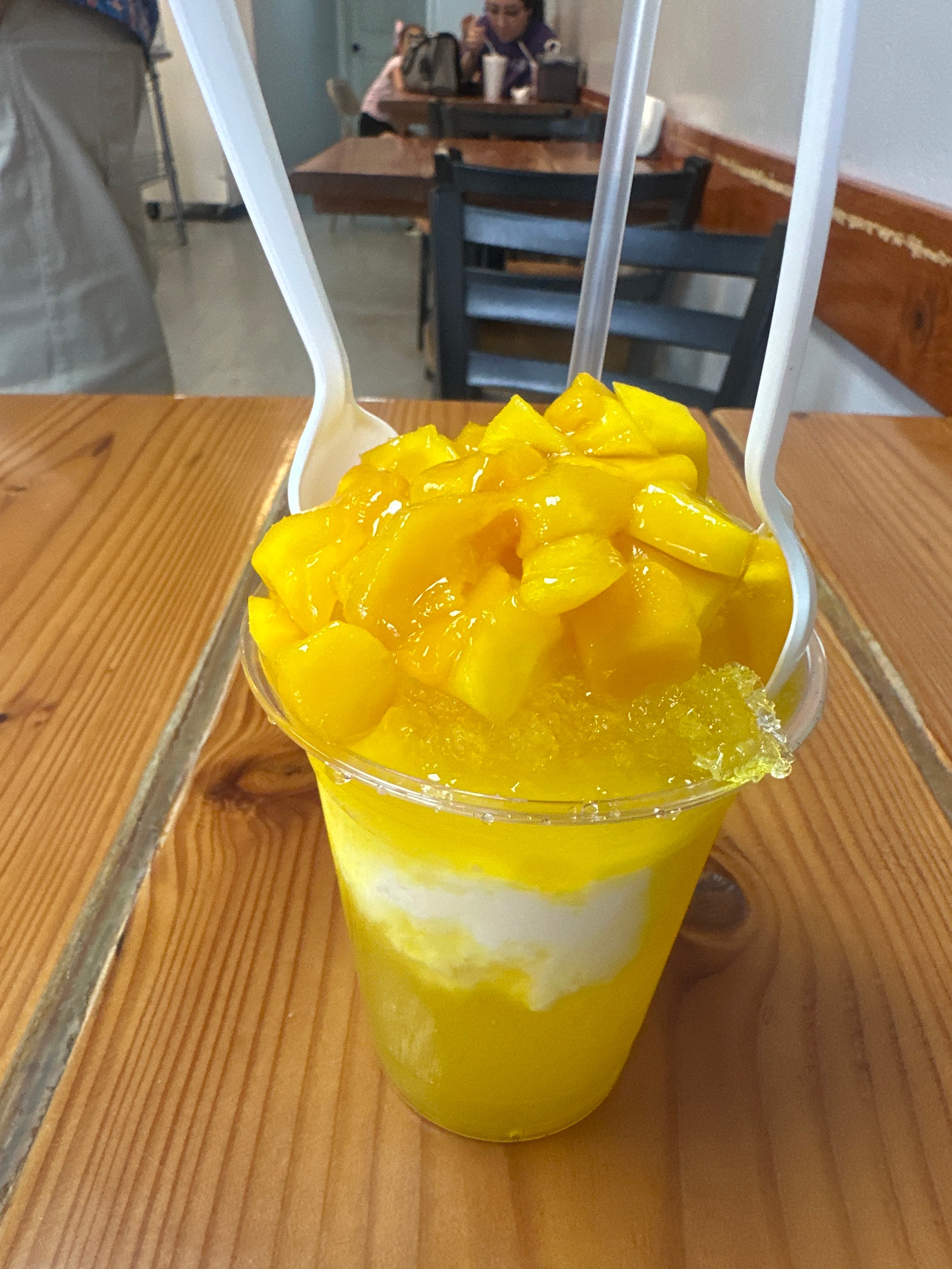 Mango Raspado with Ice Cream