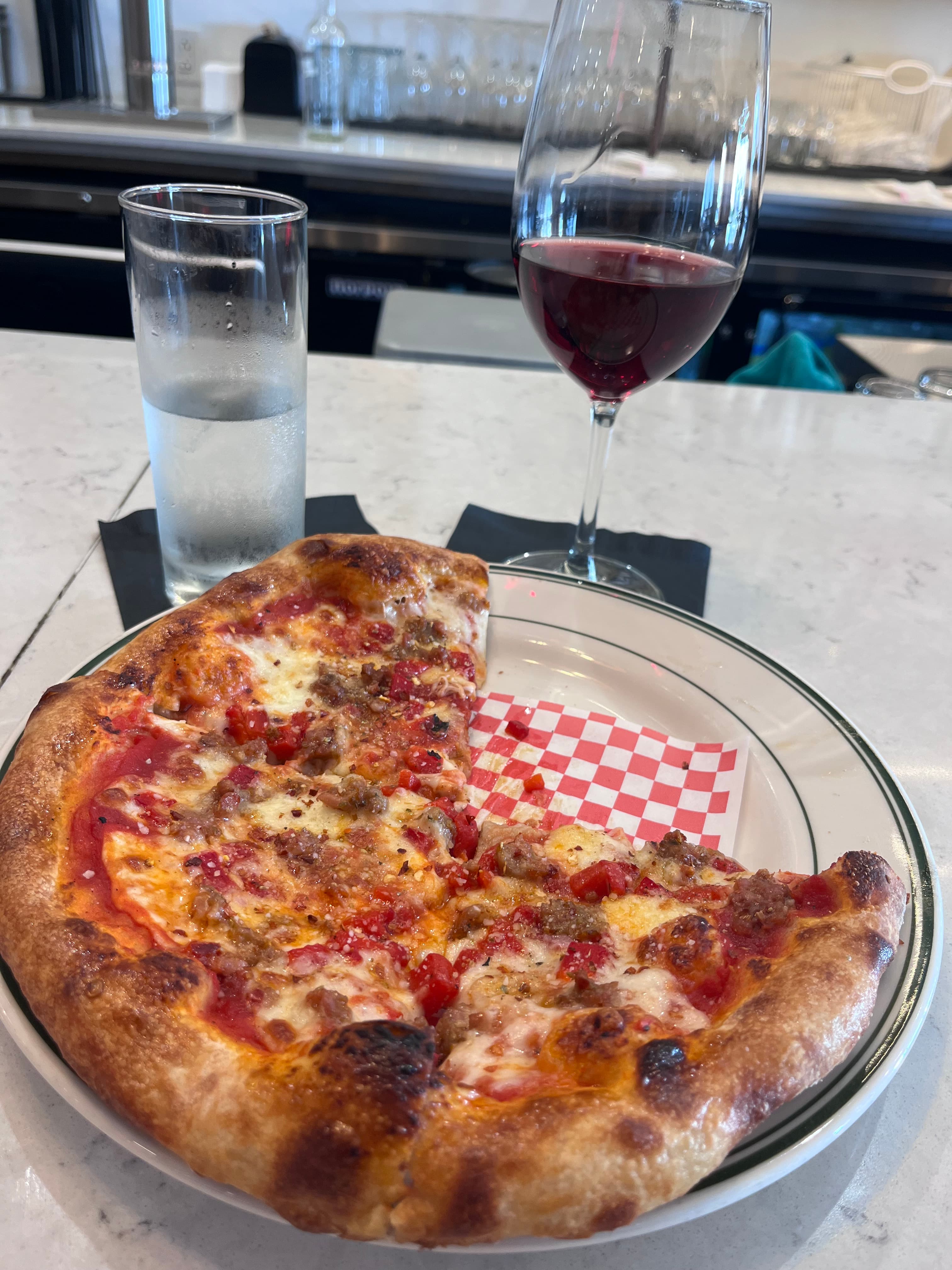 Fennel Sausage & Red Pepper Pizza