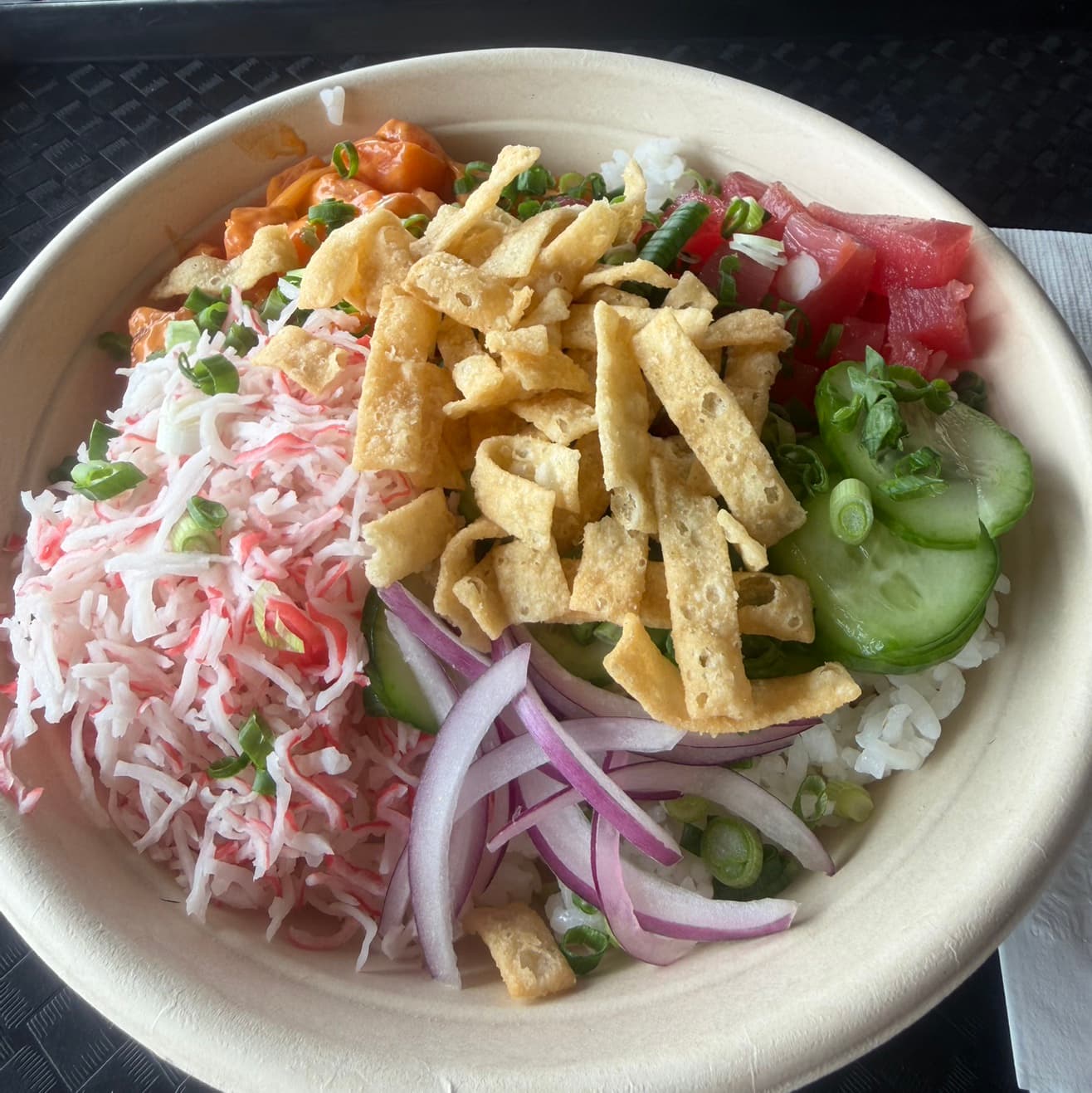 Spicy Salmon and Tuna Bowl