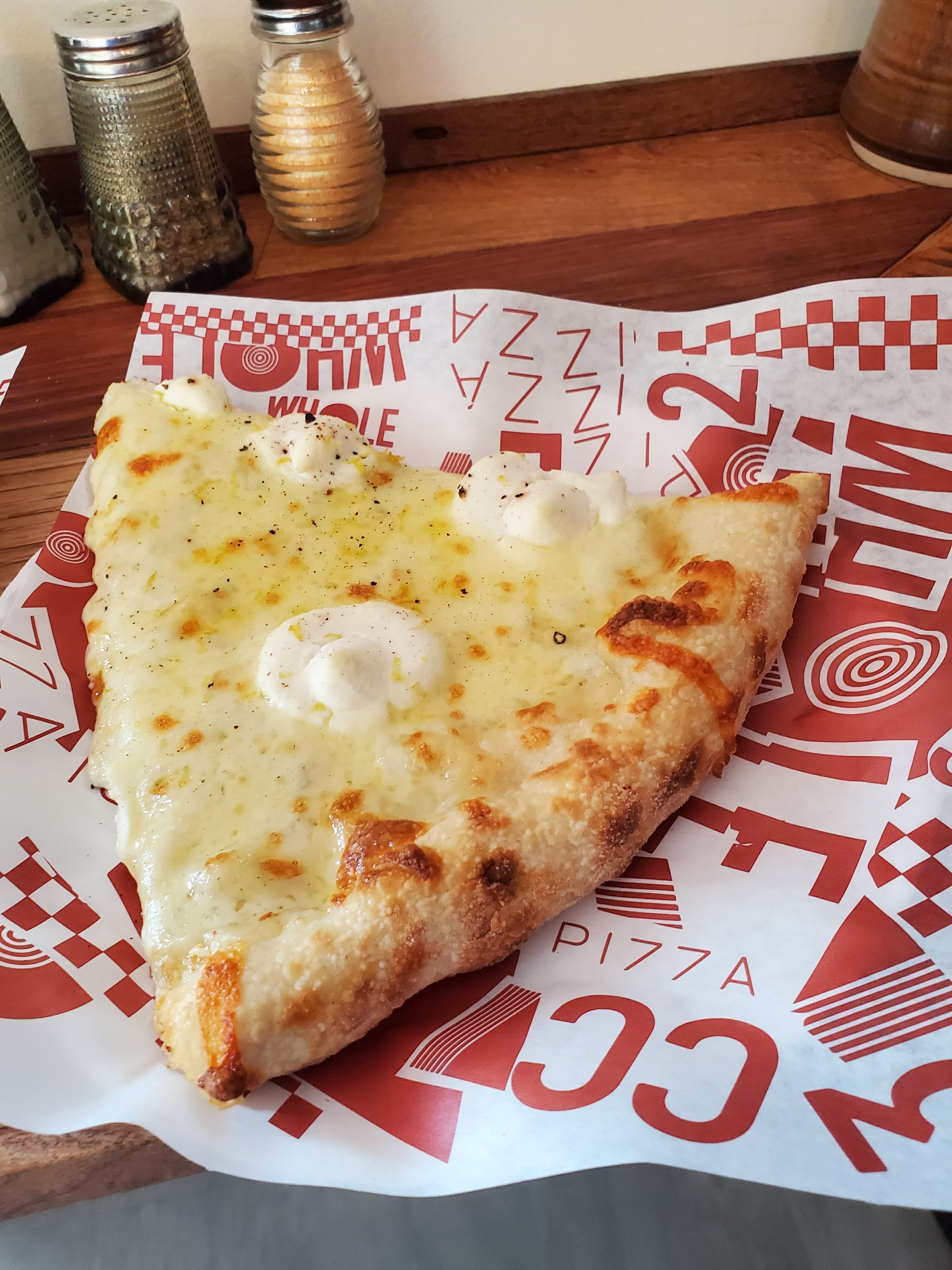 CC.3 PIE Mozzarella, Ricotta, Parmesan, Lemon Zest, and Black Pepper