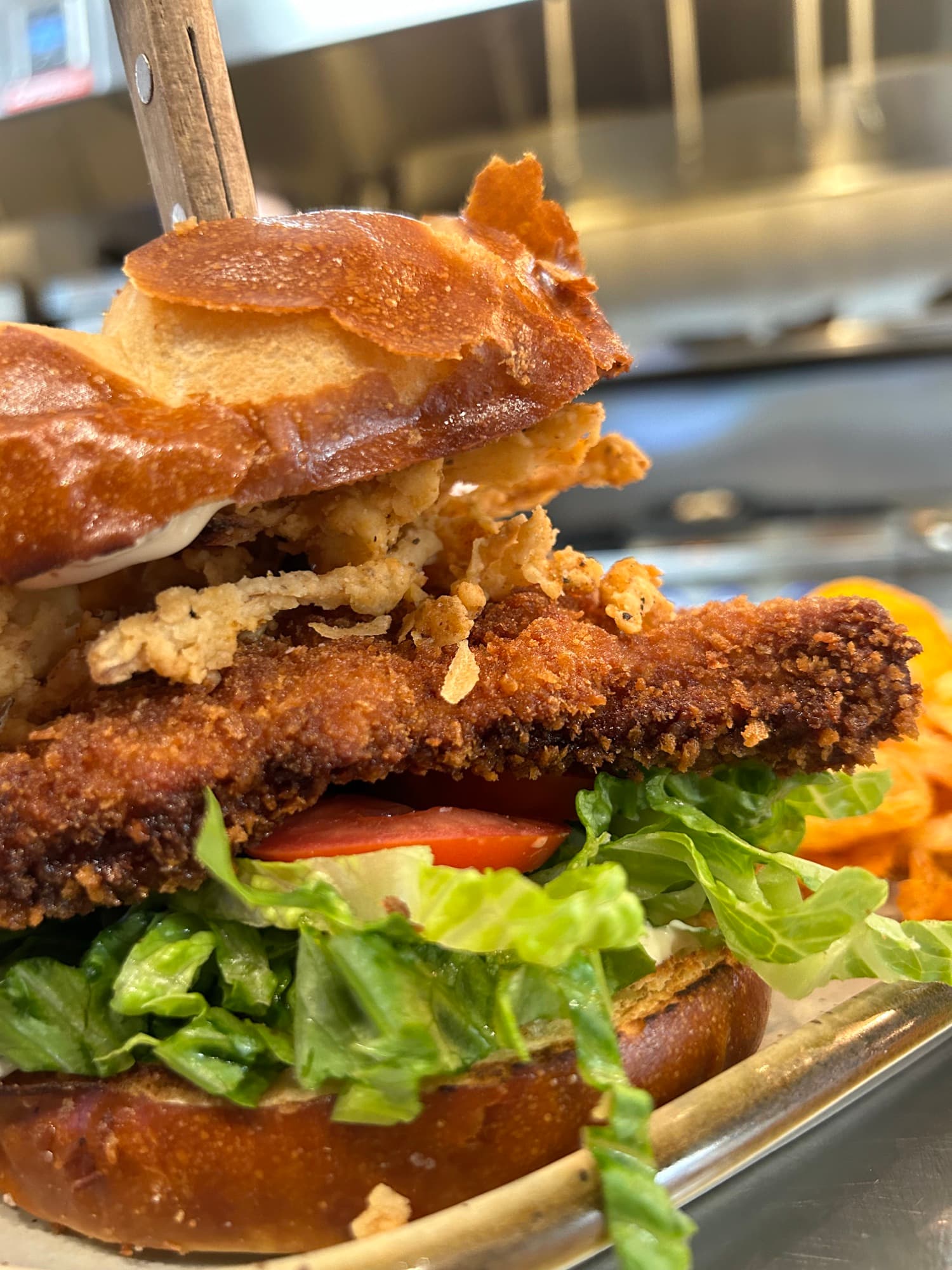 Midwestern Pork Tenderloin Sandwich