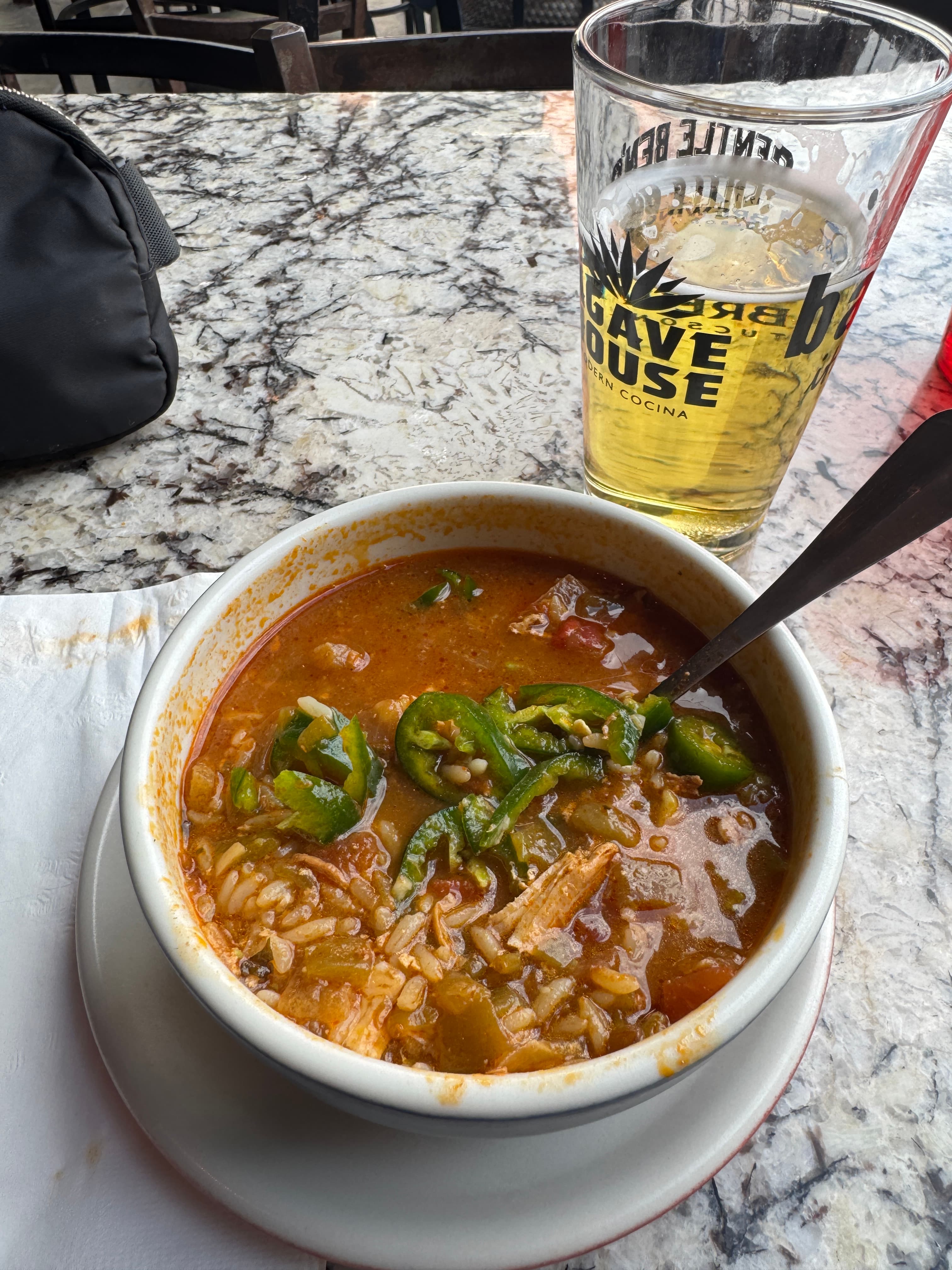 Tortilla Soup and Pear Cider