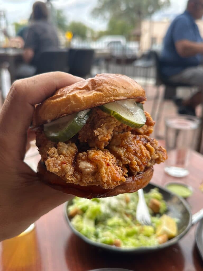 Hot Honey Fried Chicken Sandwich