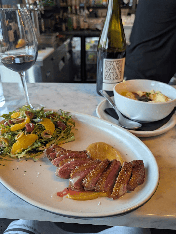Duck with Crispy Skin and Acidic Salad