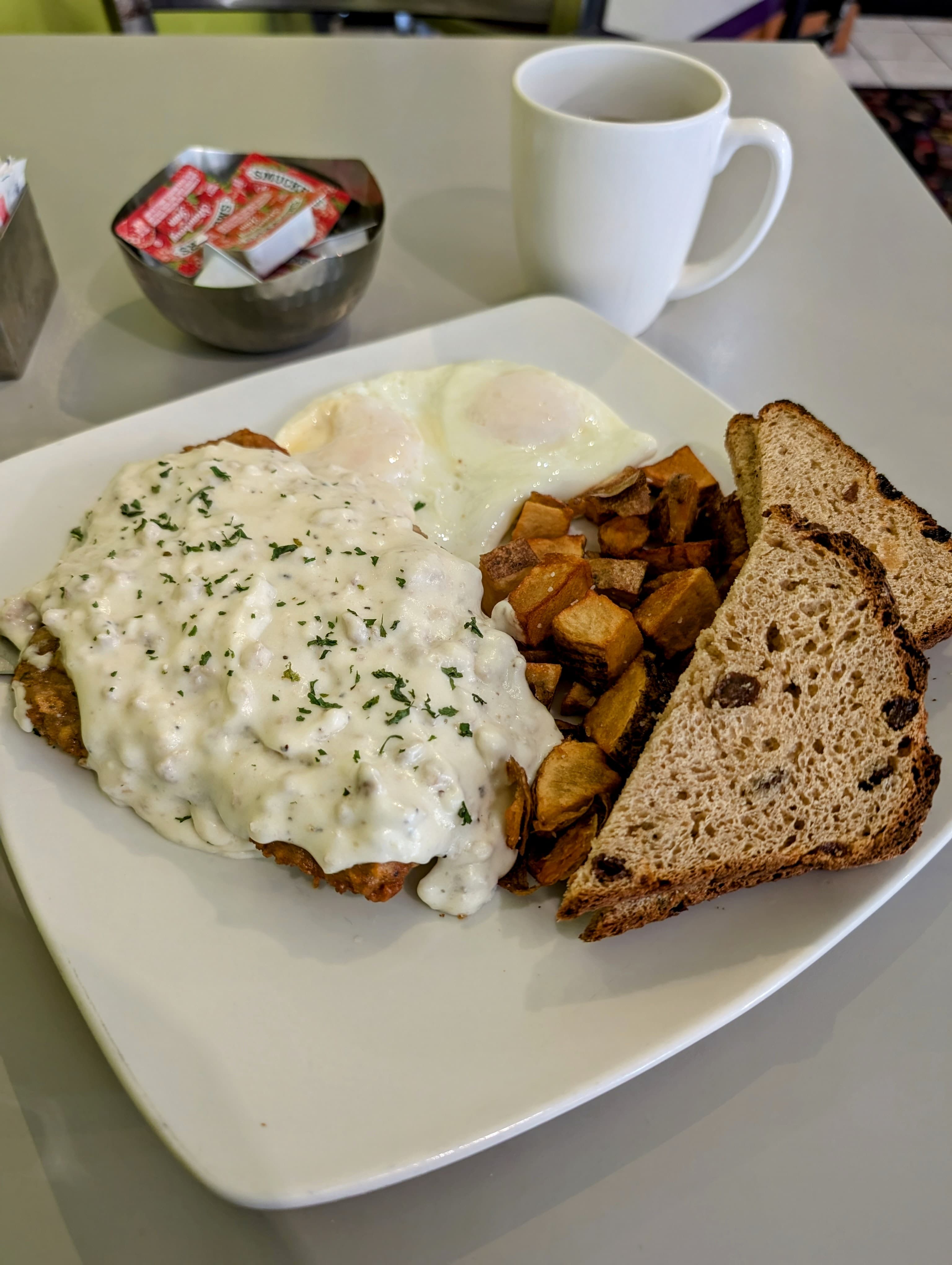 Chicken Fried Steak and Eggs