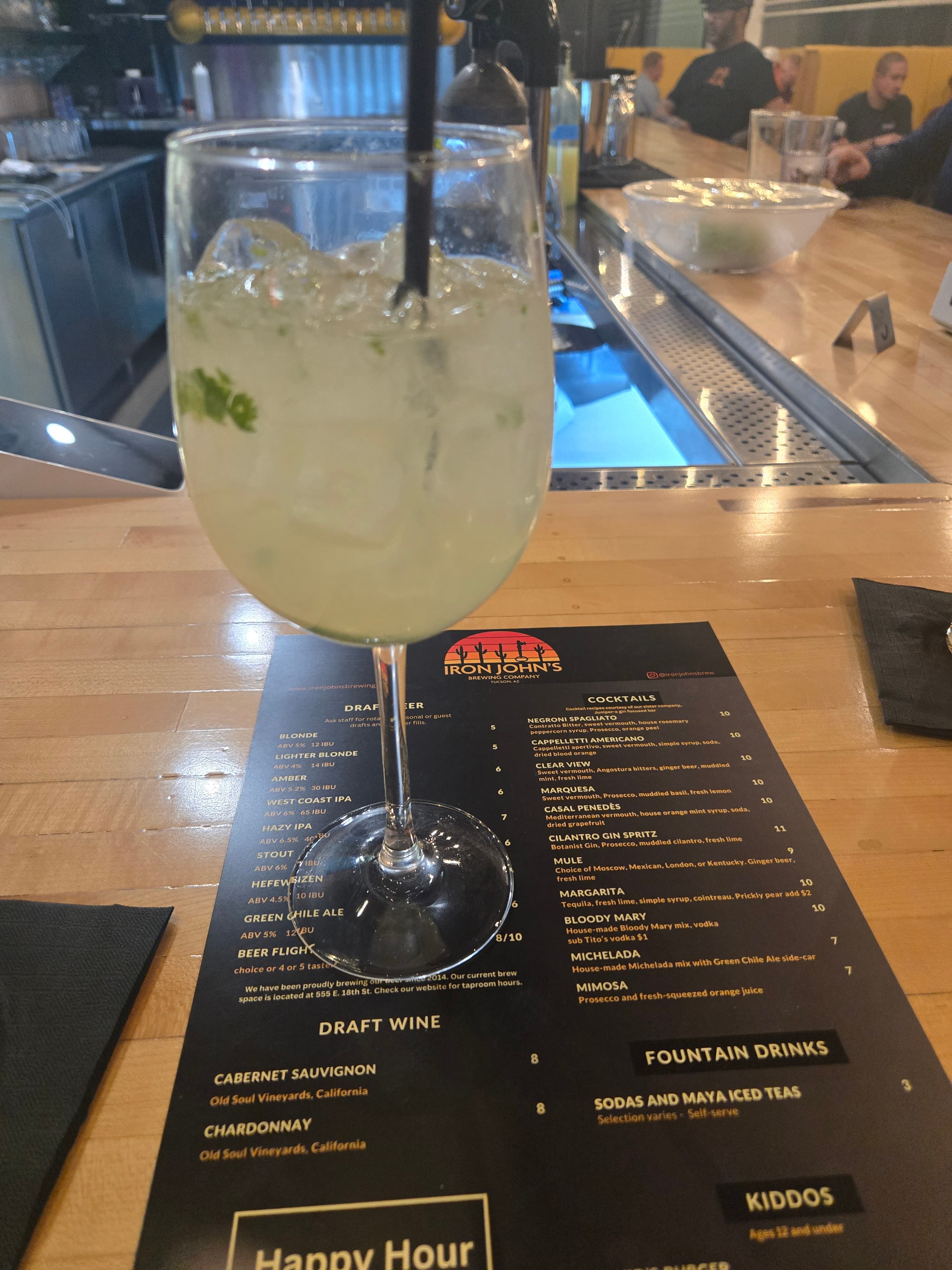 Cilantro Gin Spritz