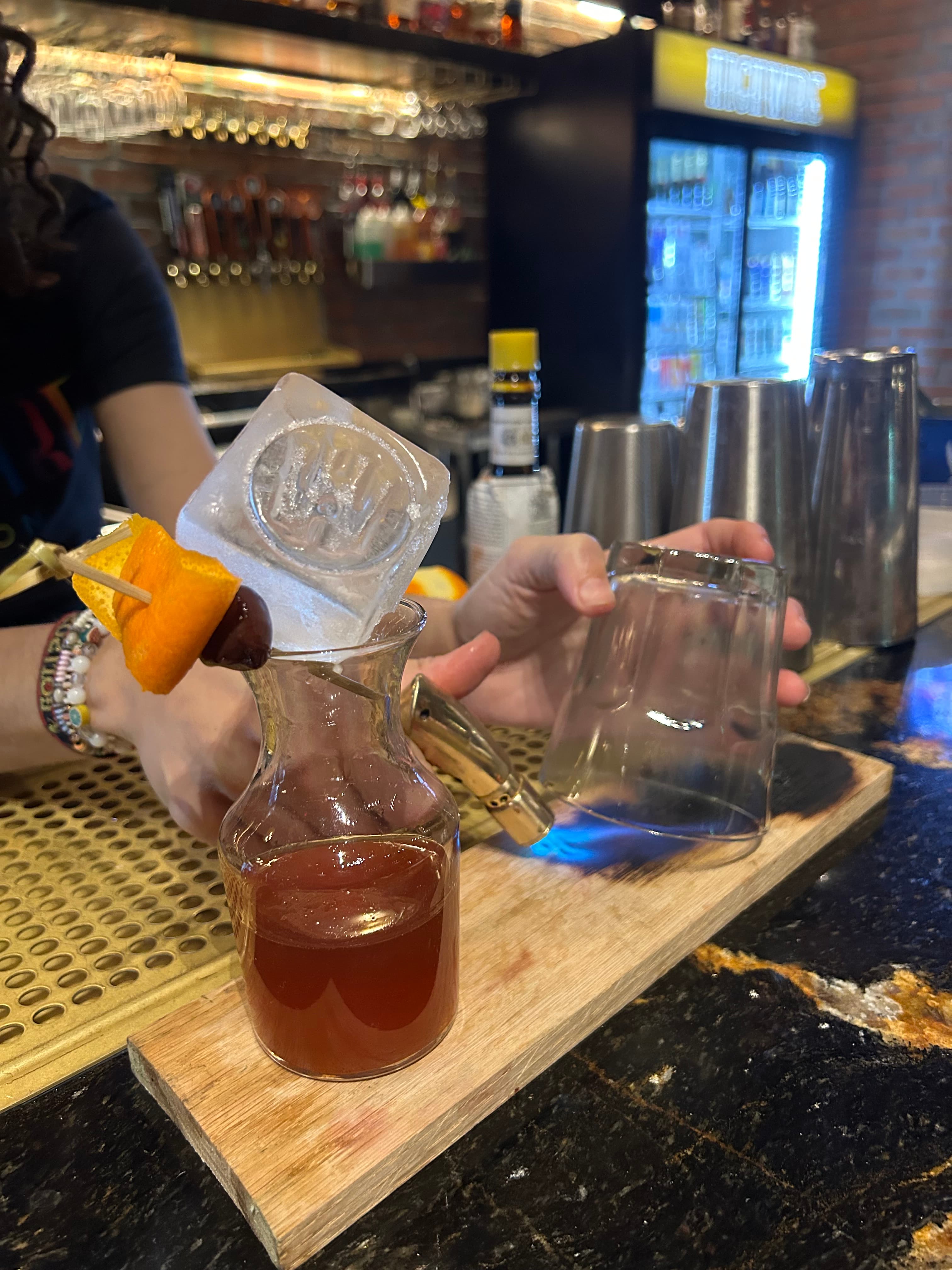 Smoked Rum Old Fashioned