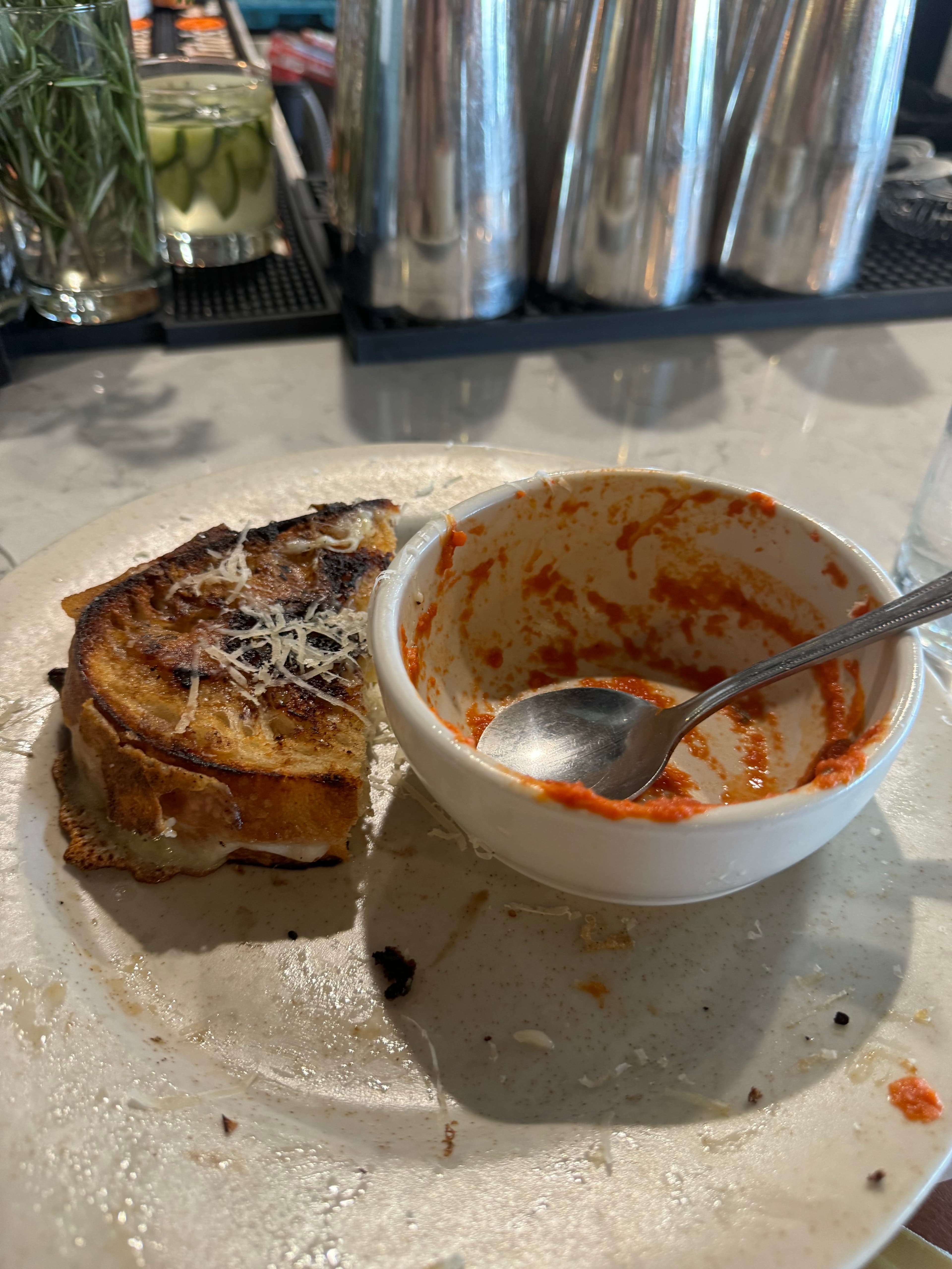 Grillee Cheese and Tomato Bisque