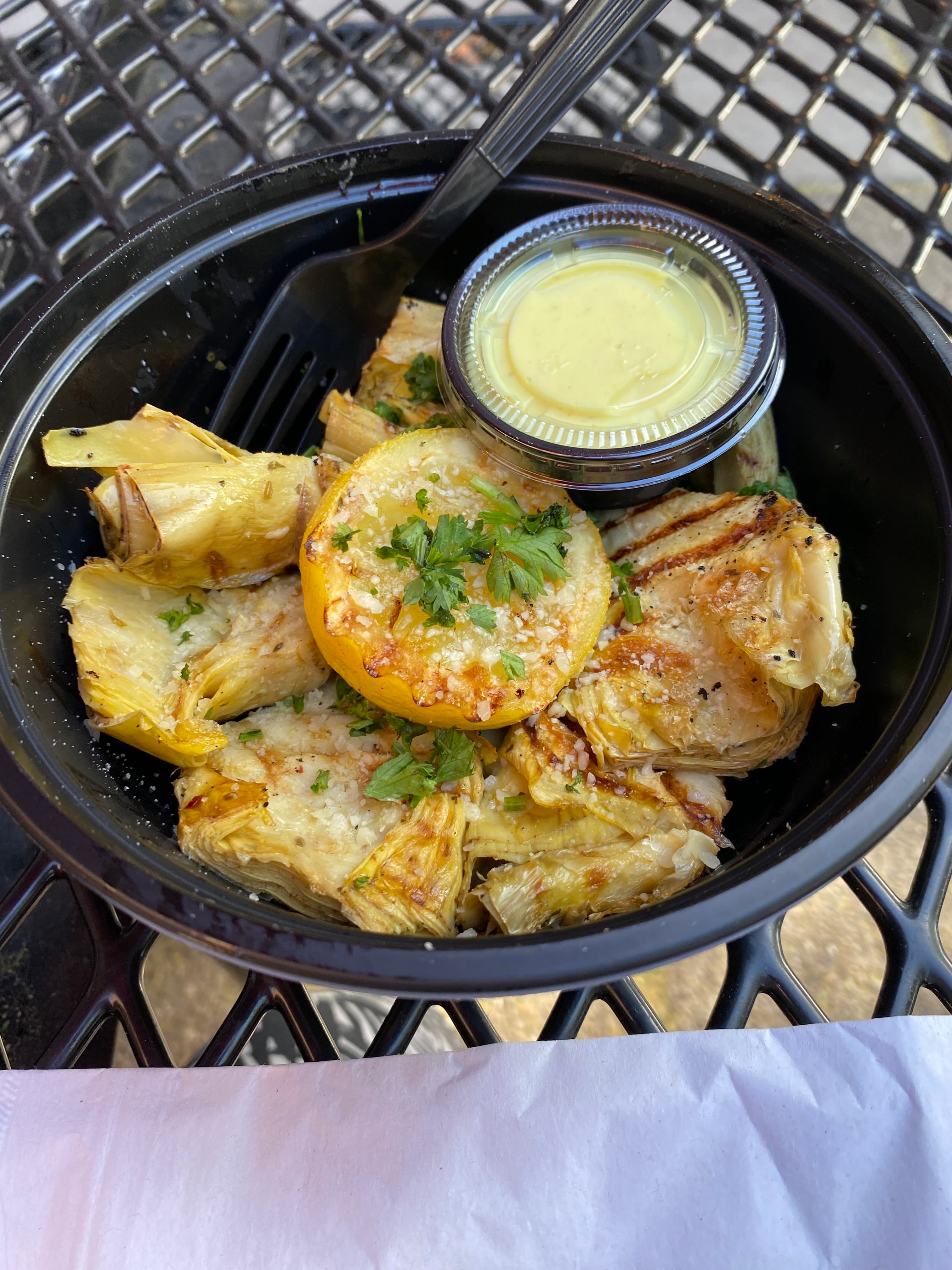 Grilled Artichoke Hearts