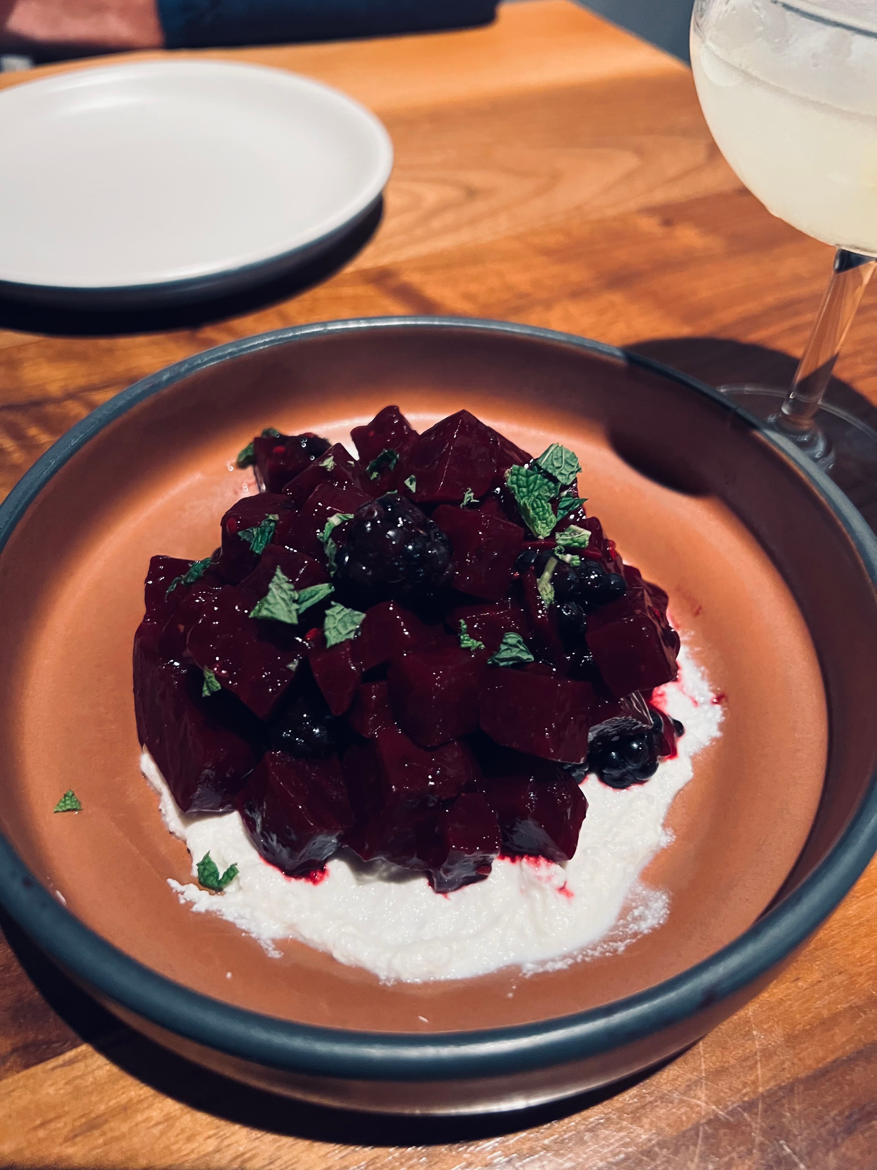 Poached Beets