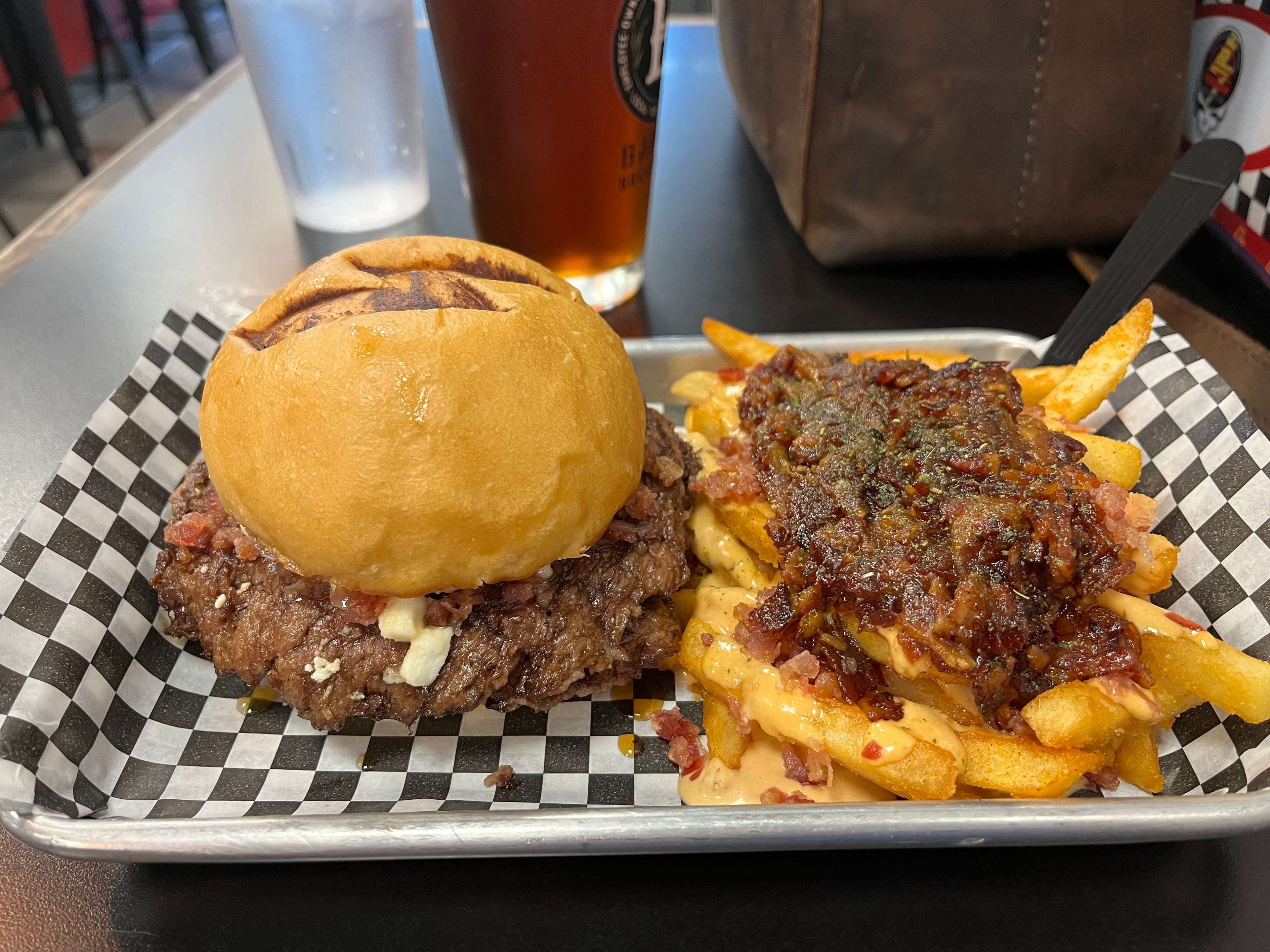 The GOAT Burger and Thunder Bacon Fries