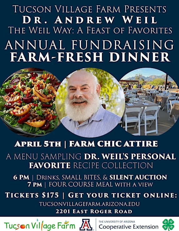 A Feast of Favorites: TVF’s Annual Fundraiser with Dr. Andrew Weil