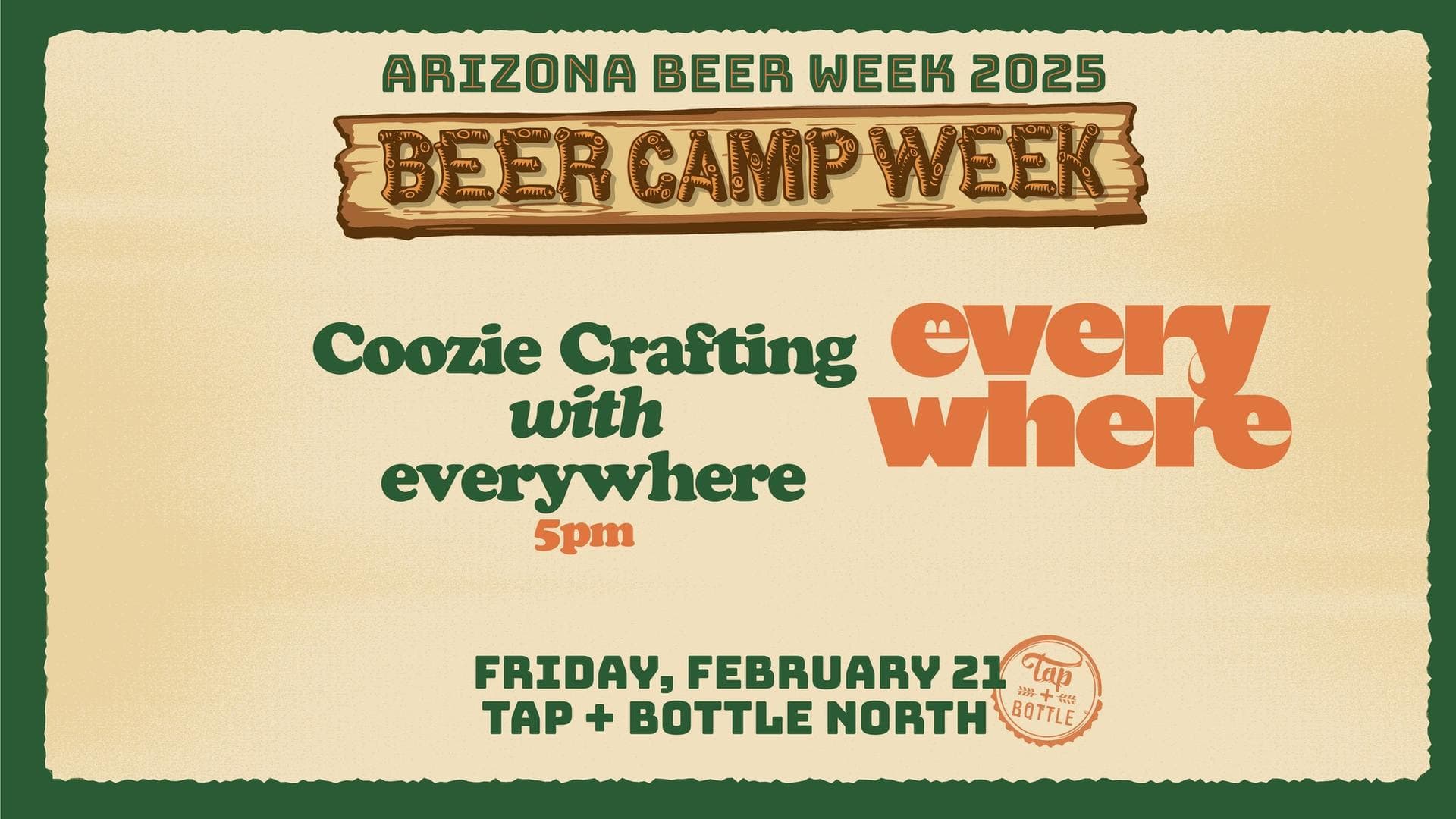 Arizona Beer Week: Coozie Crafting with everywhere beer co.