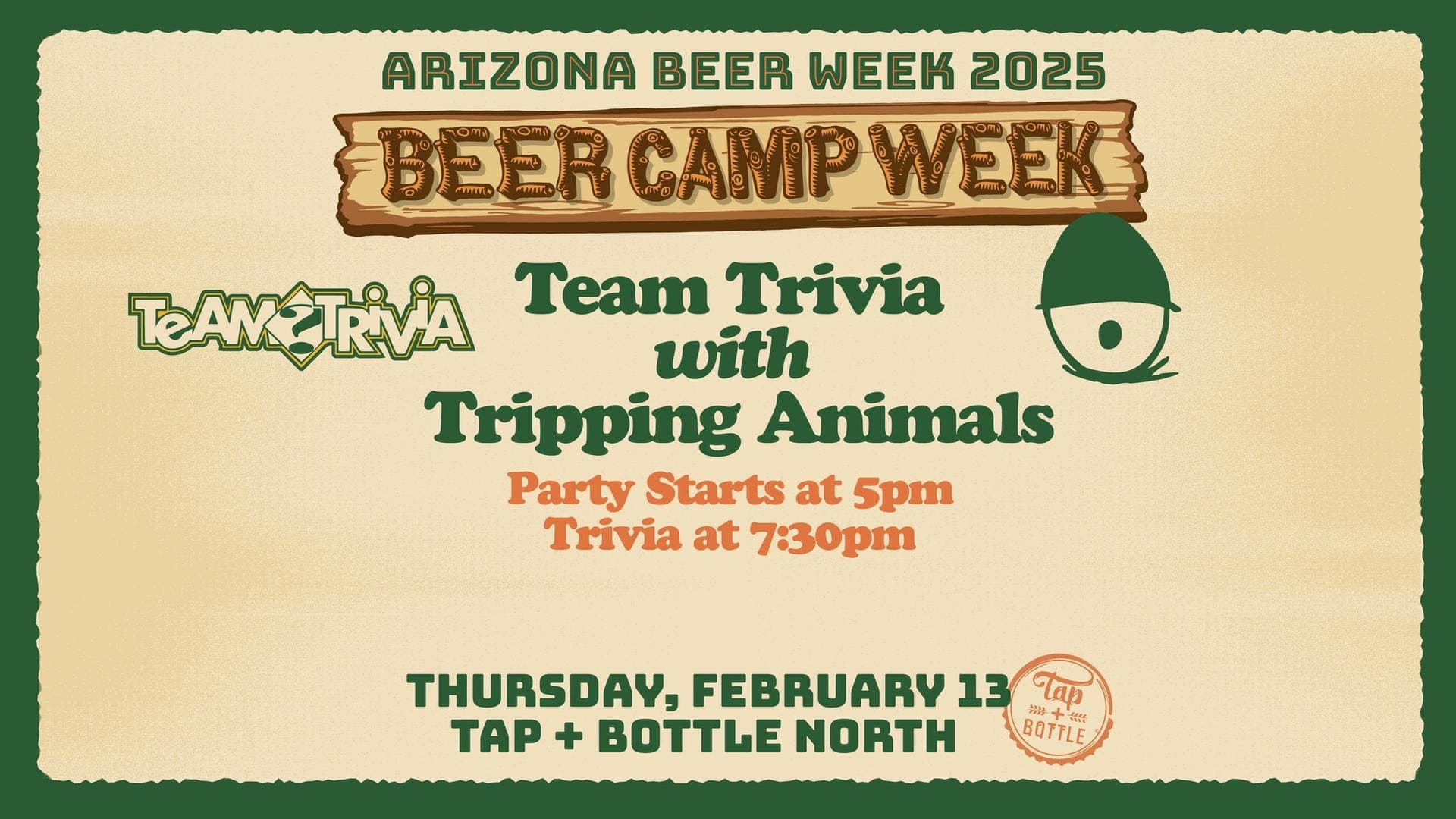 Arizona Beer Week: Tripping Animals Brewing Company at Tap & Bottle North