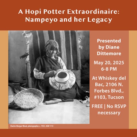 Armchair Anthropology – A Hopi Potter Extraordinaire – Seminar with Dr. Diane Dittmore