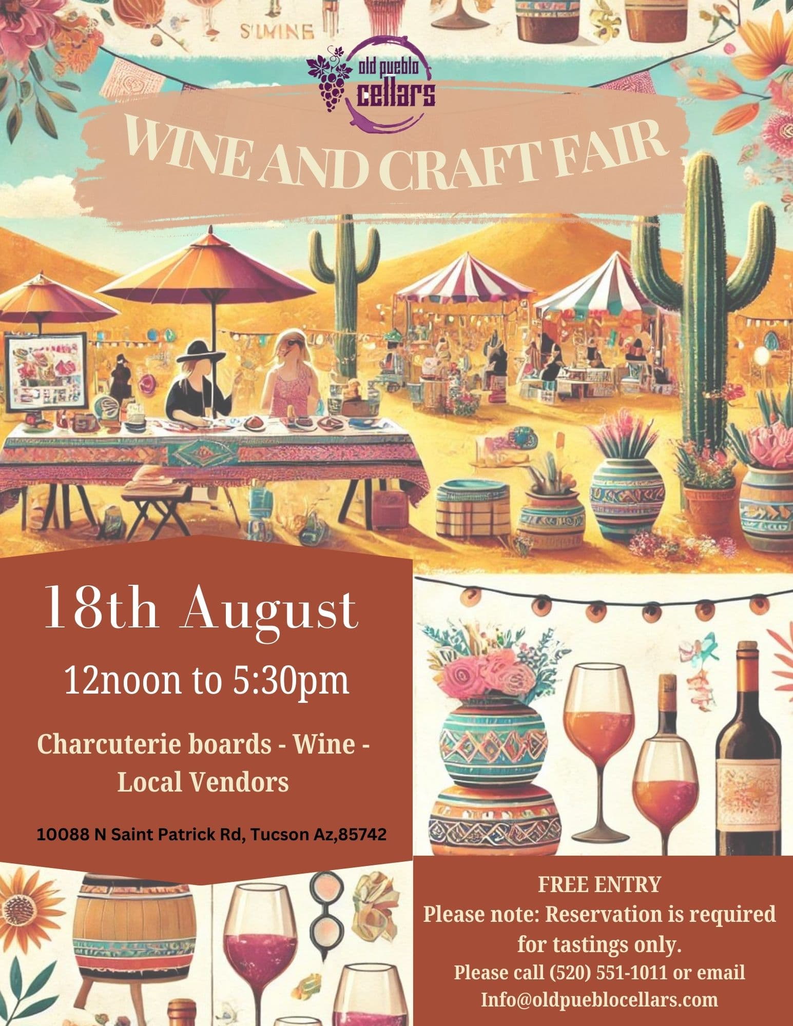 August Craft and Wine Fair at Old Pueblo Cellars