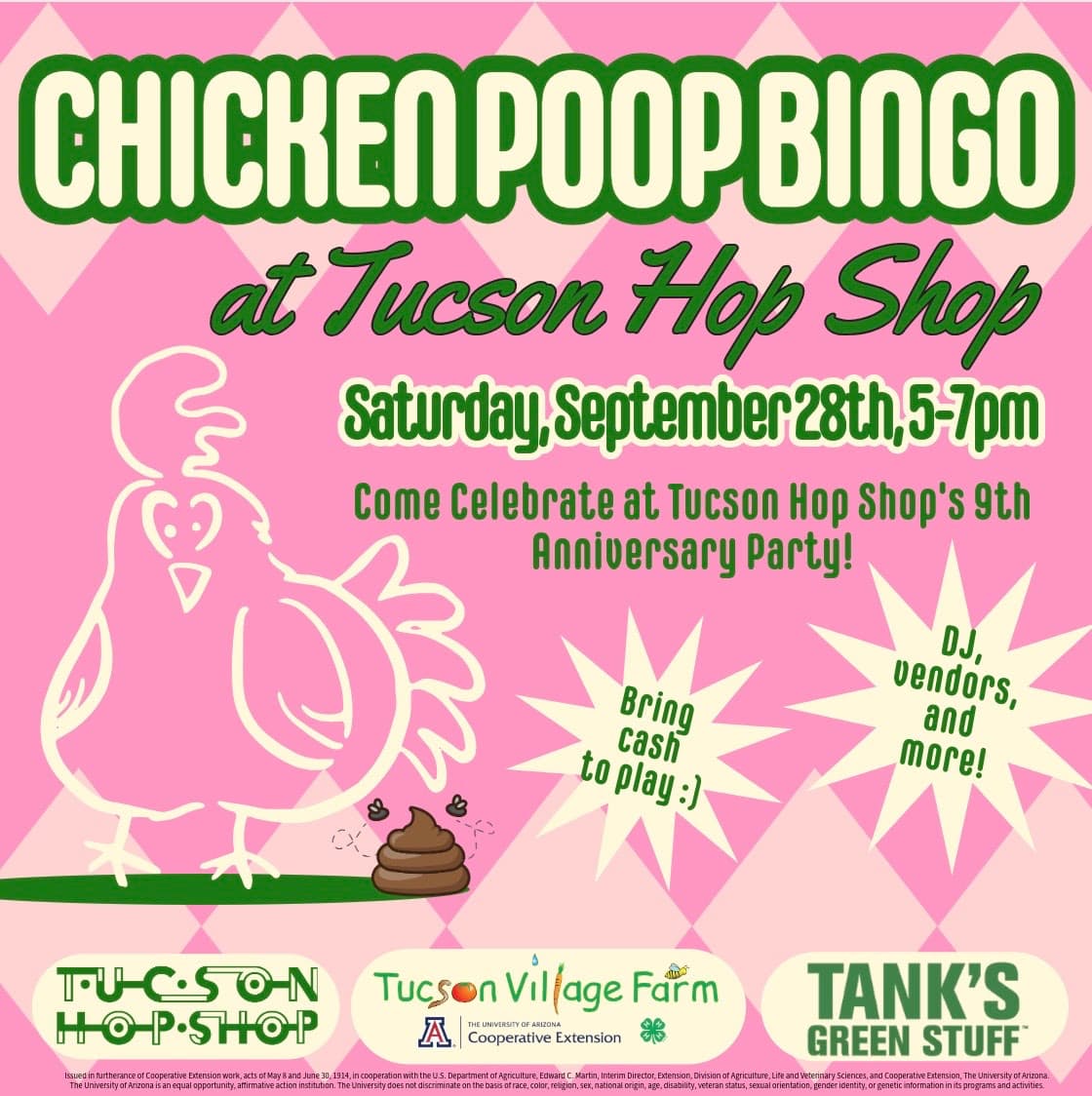 Chicken Poop Bingo is BACK!