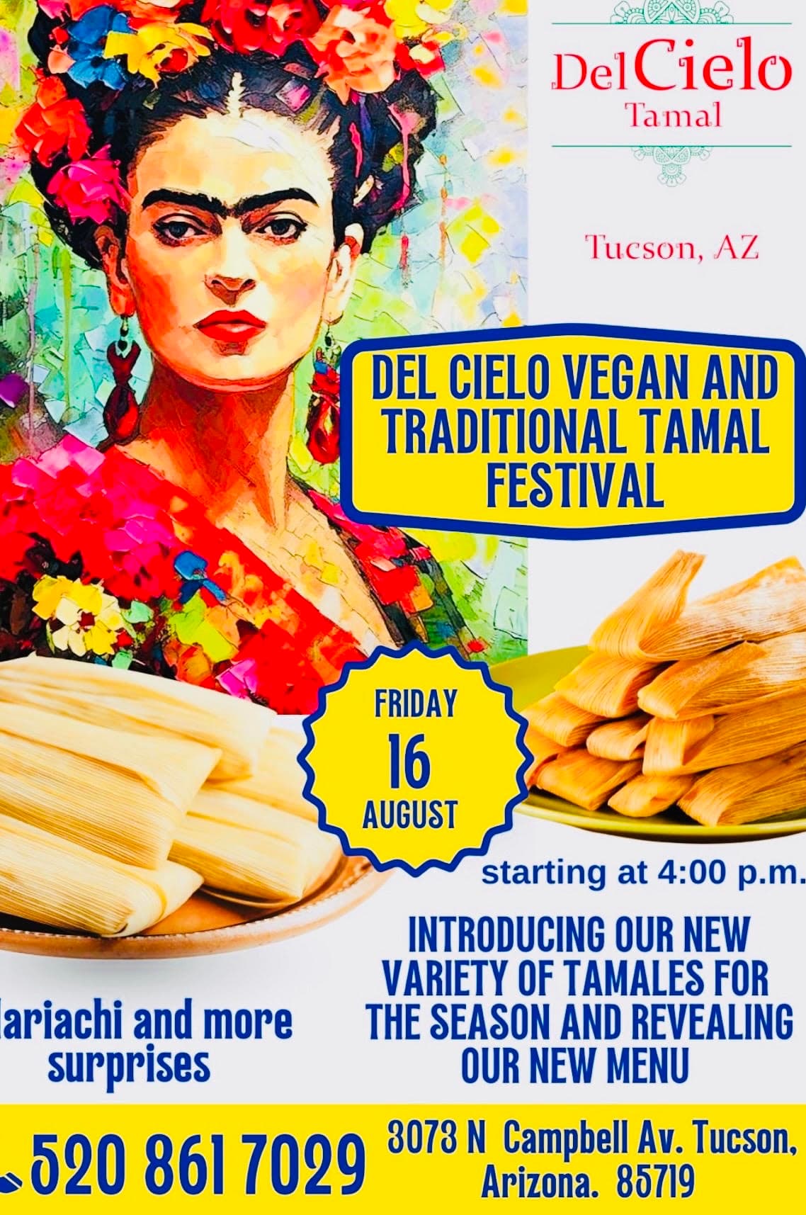 Del Cielo Vegan and Traditional Tamal Festival