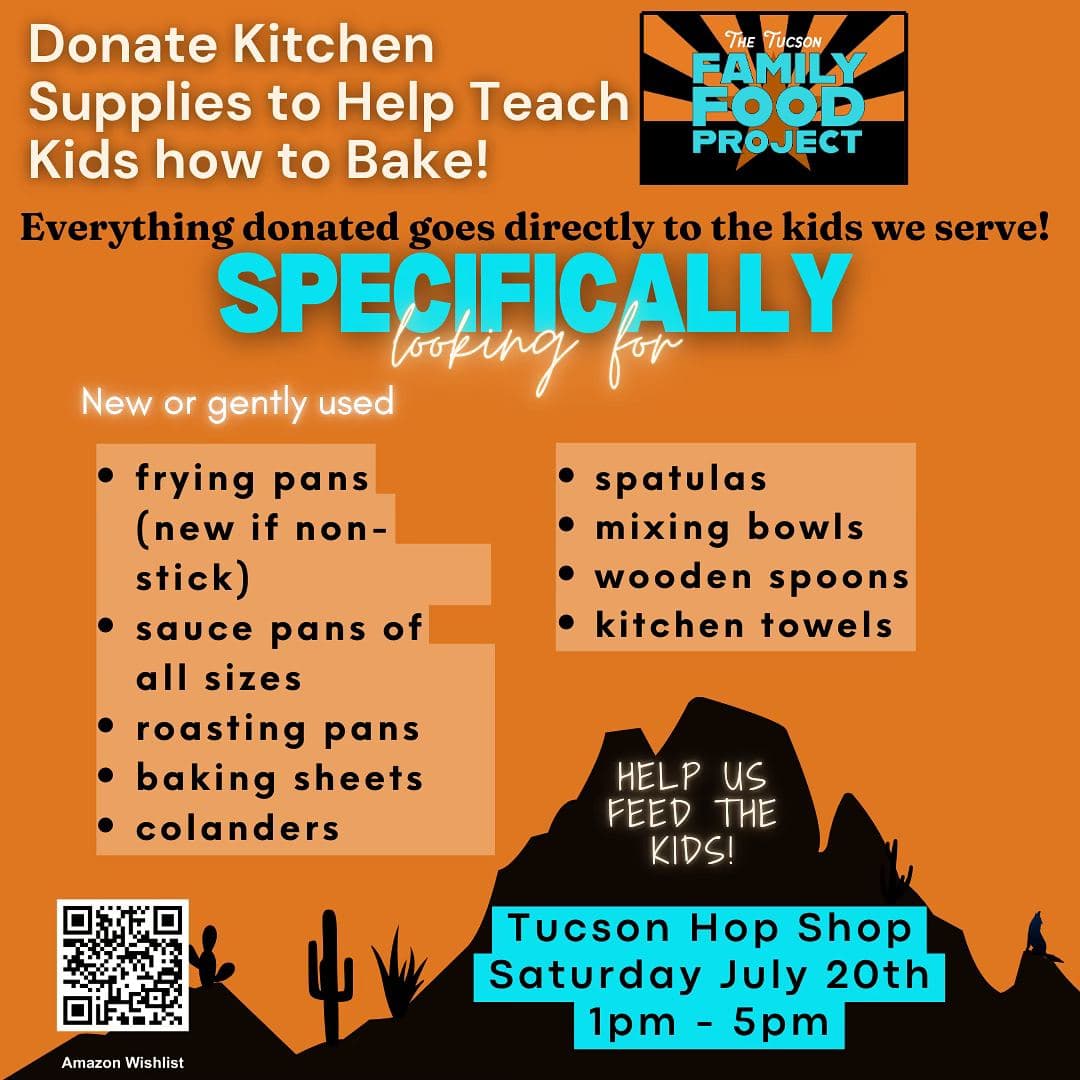 Donate Kitchen Supplies to Help Teach kids How to Bake!