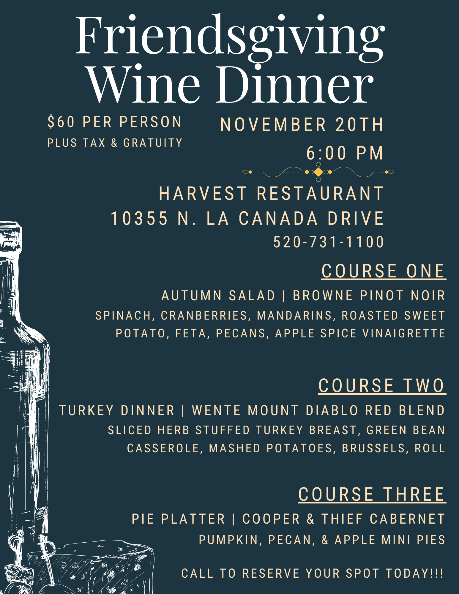Friendsgiving Wine Dinner