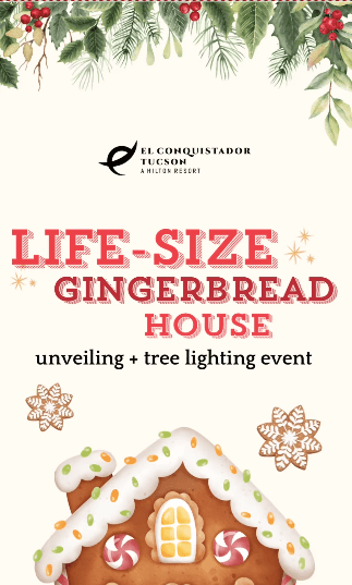 Gingerbread House Unveiling & Tree Lighting