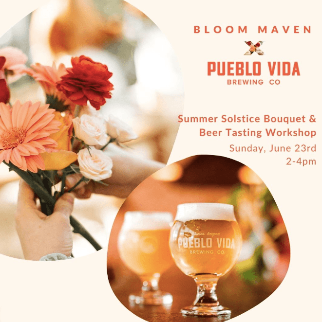 Summer Solstice Bouquet & Beer Tasting Workshop