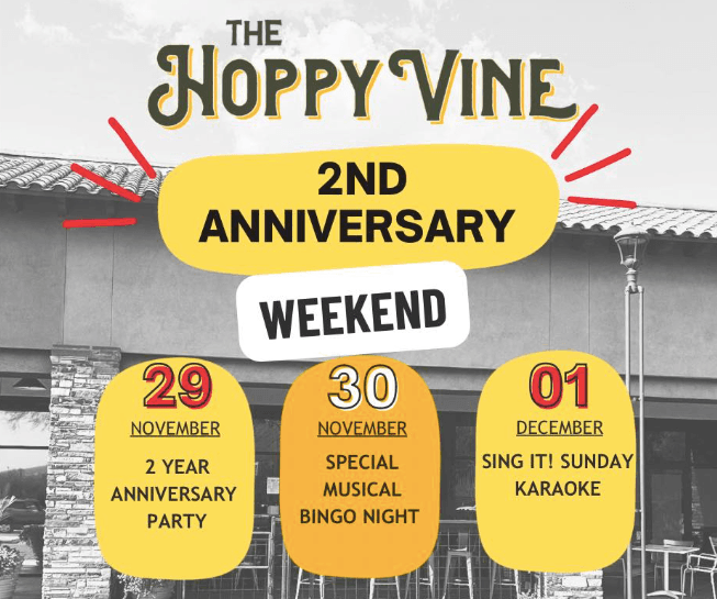 The Hoppy Vine 2 Year Anniversary