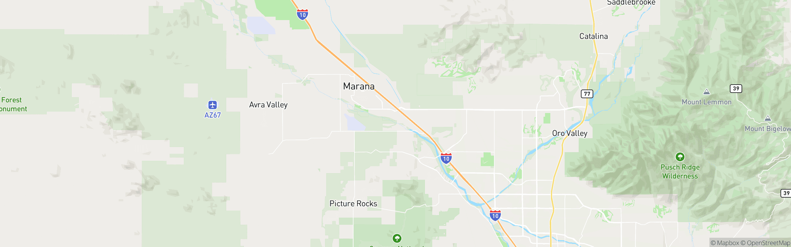 Map of Marana