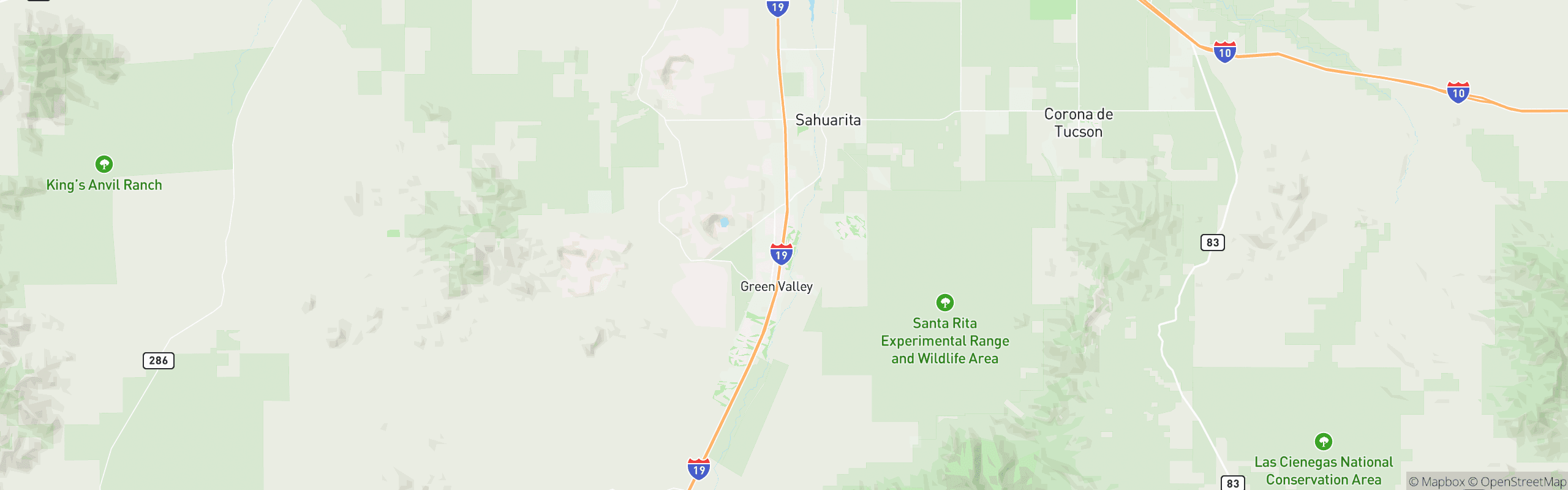 Map of Sahuarita / Green Valley